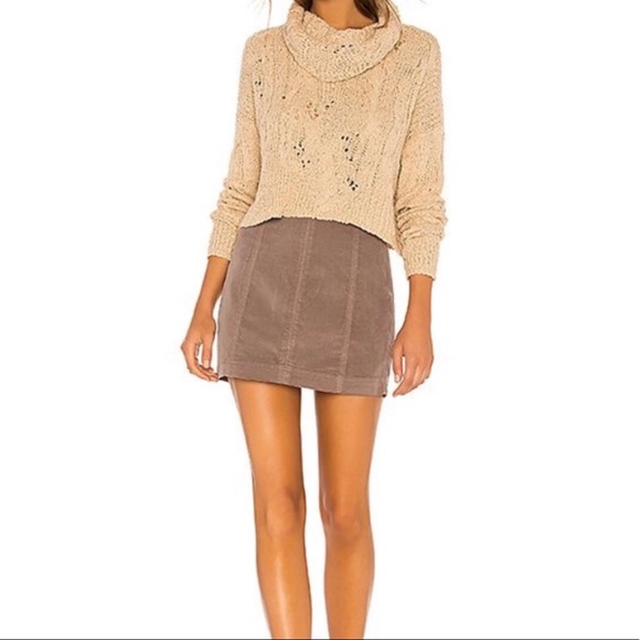 Free People Dresses & Skirts - Free People Modern Femme Brown Corduroy Mini Skirt
